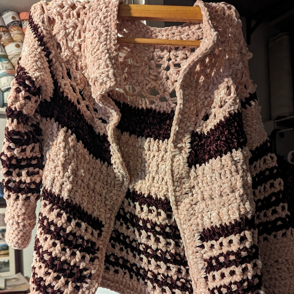 Handmade crochet cardigan for child